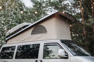 Camper van with pop-up roof